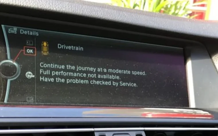 bmw drivetrain malfunction
